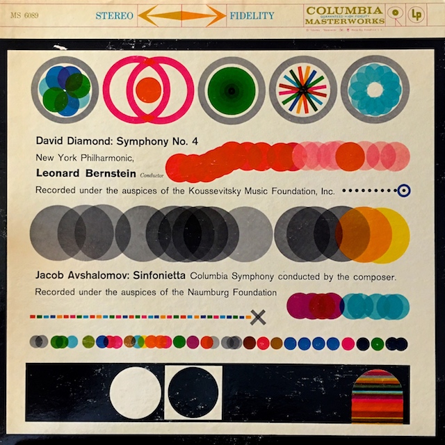 バーンスタインのダイアモンド/交響曲第4番ほか　 米Columbia　M1701　LP レコード
