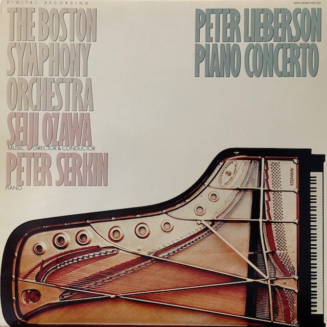 小澤のリーバーソン/ピアノ協奏曲　 米NEW WORLD　M1701　LP レコード