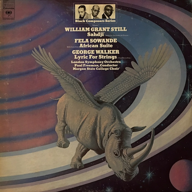 フリーマンの黒人作曲家作品集/スティル、ソワンデ、ウォーカー　 米Columbia　M1701　LP レコード