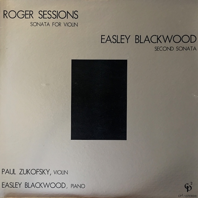 ズーコフスキーのセッションズ/ヴァイオリン・ソナタほか　 米CP2　M1701　LP レコード