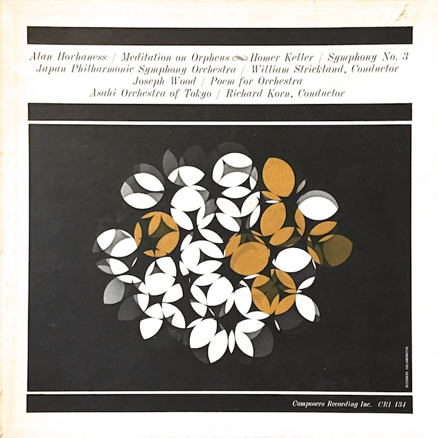 ストリックランドと旧日フィルのホヴァネス/「オルフェウスの瞑想」ほか　  米CRI　M1701　LP レコード