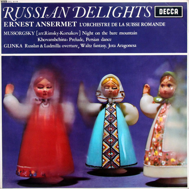 アンセルメの「ロシア音楽の楽しみ」　英DECCA　3891　LP レコード