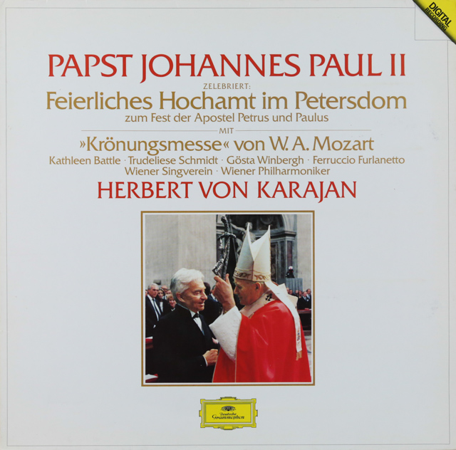 カラヤンのモーツァルト/「戴冠式ミサ」 　独DGG　3609　LP レコード