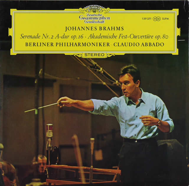 アバドのブラームス/セレナード第2番ほか　独DGG　3609　LP レコード