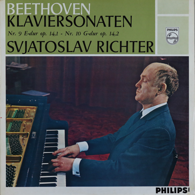 【モノラル】　リヒテルのベートーヴェン/ピアノソナタ第9、10番　蘭PHILIPS　3609　LP レコード
