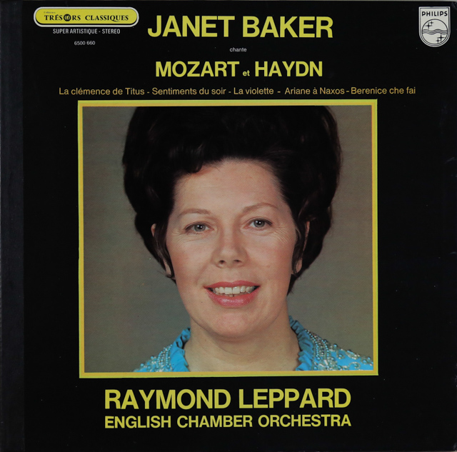 ベイカーのモーツァルト、ハイドン/アリア集　仏PHILIPS　3609　LP レコード