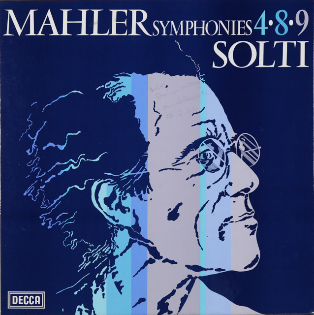 ショルティのマーラー/交響曲第4、8、9番　英DECCA　3591　LP レコード