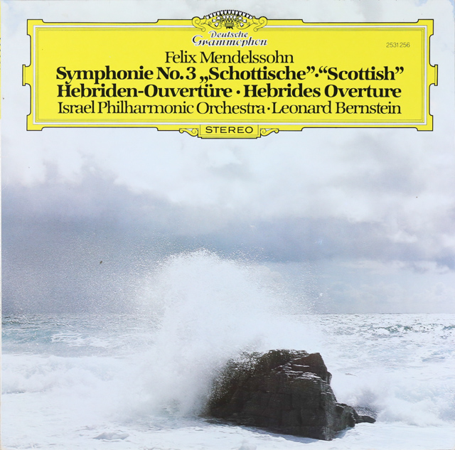 バーンスタインのメンデルスゾーン/交響曲第3番「スコットランド」ほか　独DGG　3536　LP レコード
