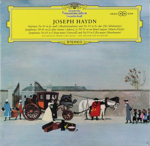 オッテルローのハイドン/交響曲第45番「告別」、第55番「校長先生」　独DGG　3538　LP レコード