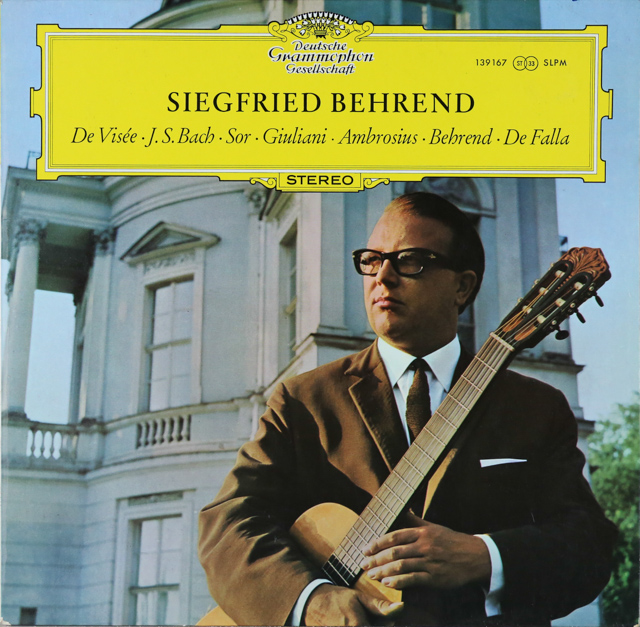 LP レコード ベーレント/ギター・リサイタル 独DGG 3539