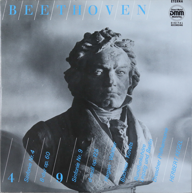 ケーゲルのベートーヴェン/交響曲第4、9番　独ETERNA　3539　LP レコード