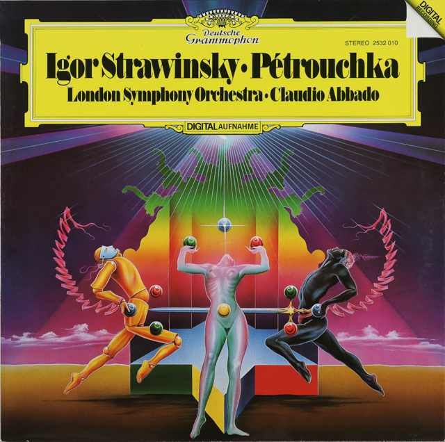 アバドのストラヴィンスキー/バレエ「ペトルーシュカ」　独DGG　3540　LP レコード