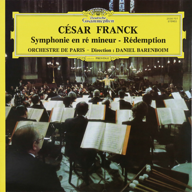 バレンボイムのフランク/交響曲ニ短調ほか　仏DGG　3540　LP レコード