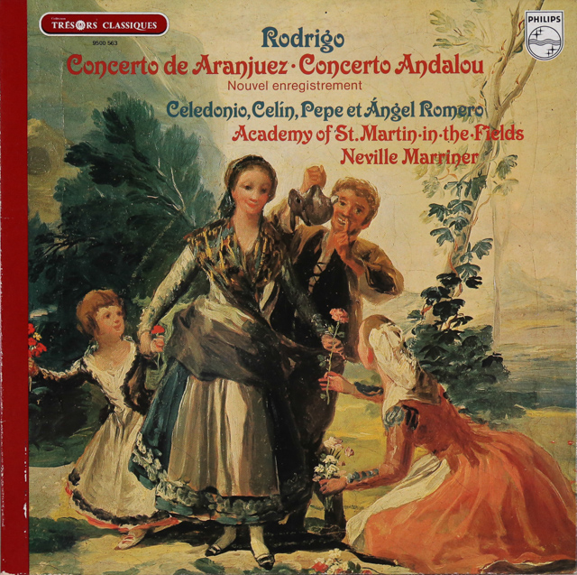 ペペ・ロメロ、マリナーのロドリーゴ/アランフェス協奏曲ほか　仏PHILIPS　3540　LP レコード