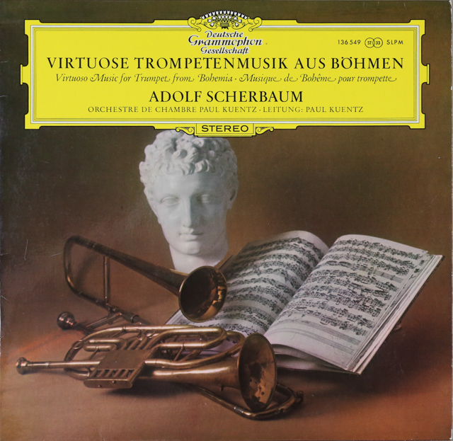 シェルバウムのボヘミアのヴィルトーゾ・トランペット音楽集　独DGG　3538　LP レコード