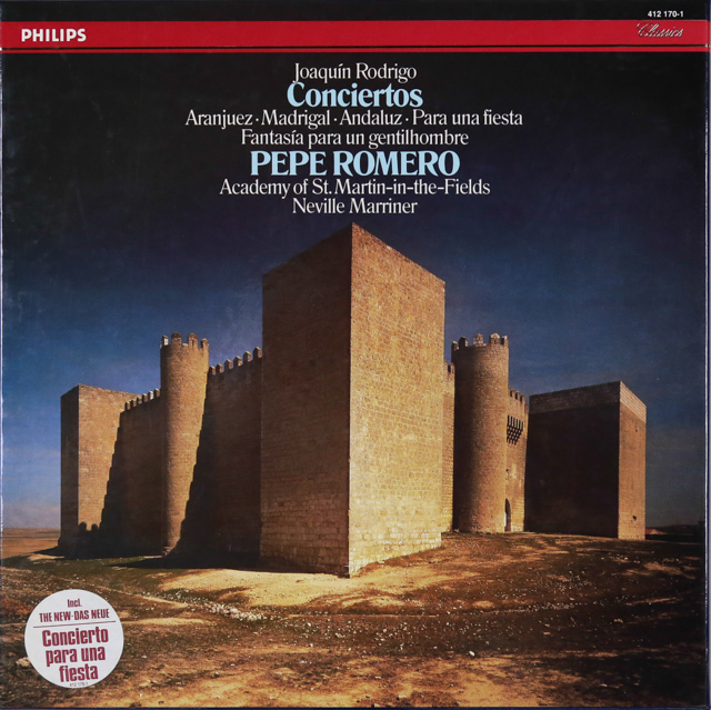 ロメロ&マリナーのロドリーゴ/ギター協奏曲集　蘭PHILIPS　3287　LP レコード