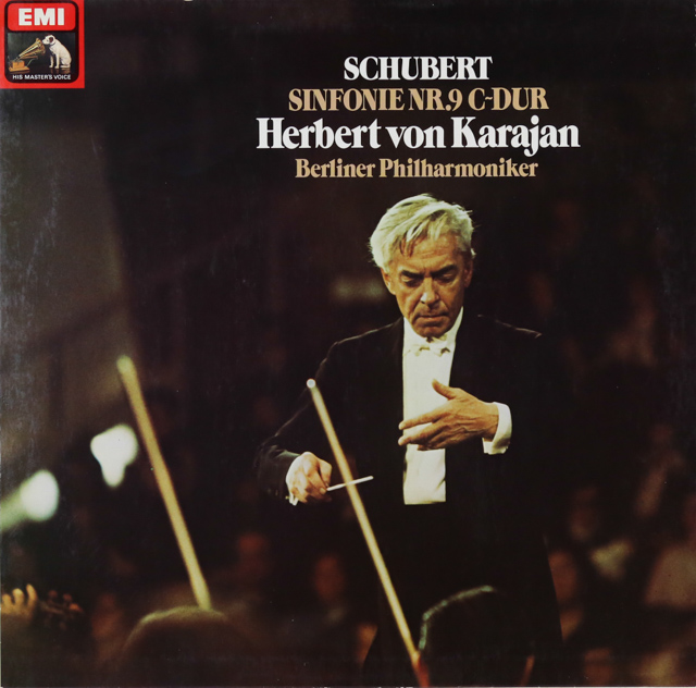 カラヤンのシューベルト/交響曲第9番「グレート」　独EMI　3287　LP レコード