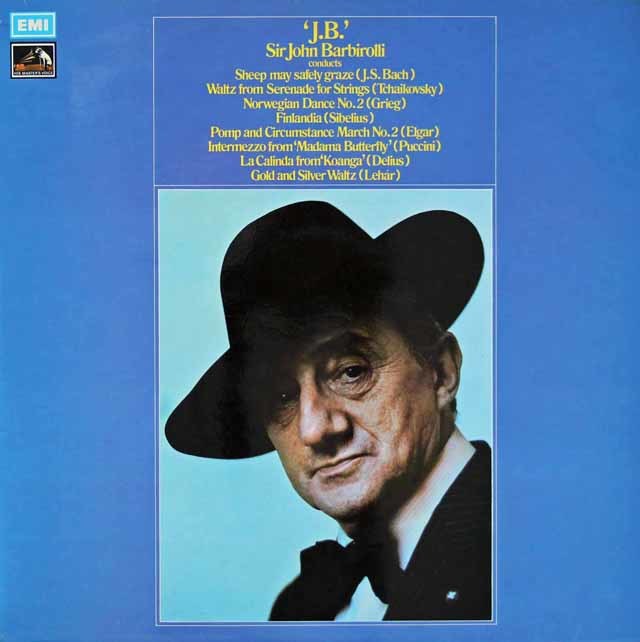 バルビローリのシベリウス/「フィンランディア」ほか　英EMI　3898　LP レコード