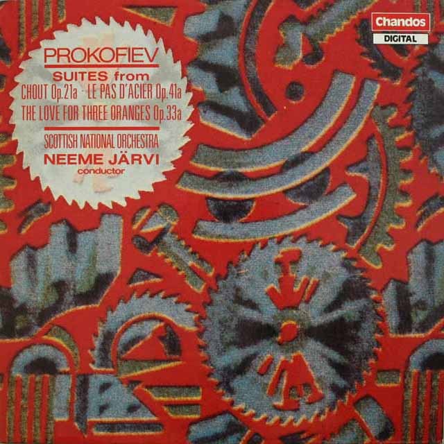 ネーメ・ヤルヴィのプロコフィエフ/組曲「3つのオレンジへの恋」ほか　独Chandos　3746　LP レコード