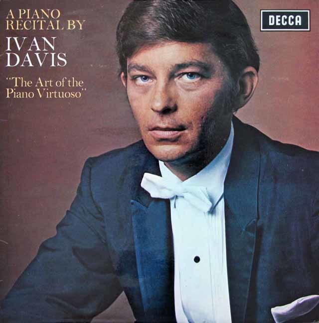 イヴァン・デイヴィスの「ピアノ・ヴィルチュオーゾの芸術」　英DECCA　3413　LP レコード