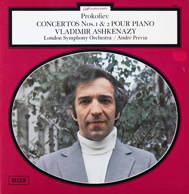 アシュケナージ、プレヴィンのプロコフィエフ/ピアノ協奏曲第1、2番ほか　仏DECCA　3297　LP レコード