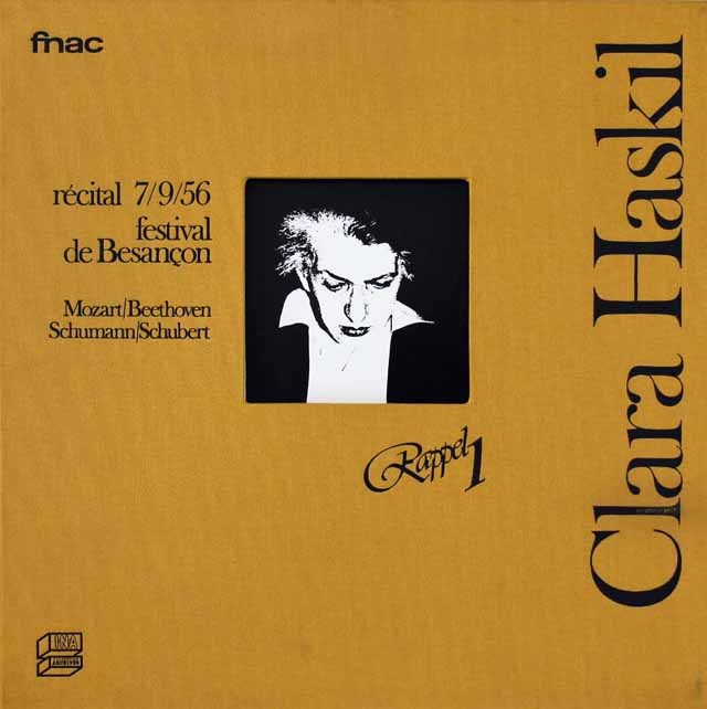 ハスキルの1956年ブザンソン・フェスティバル・リサイタル　仏fnac　2821　LP レコード