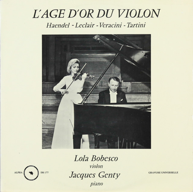 柔らかい LP レコード ボベスコ&ジェンティのヘンデル/ヴァイオリンソナタ その他