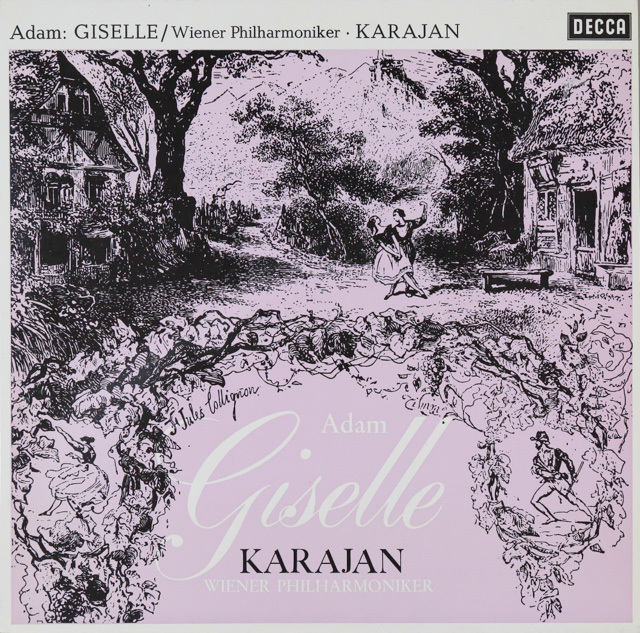 カラヤンのアダン/バレエ音楽「ジゼル」　独DECCA　3616　LP レコード