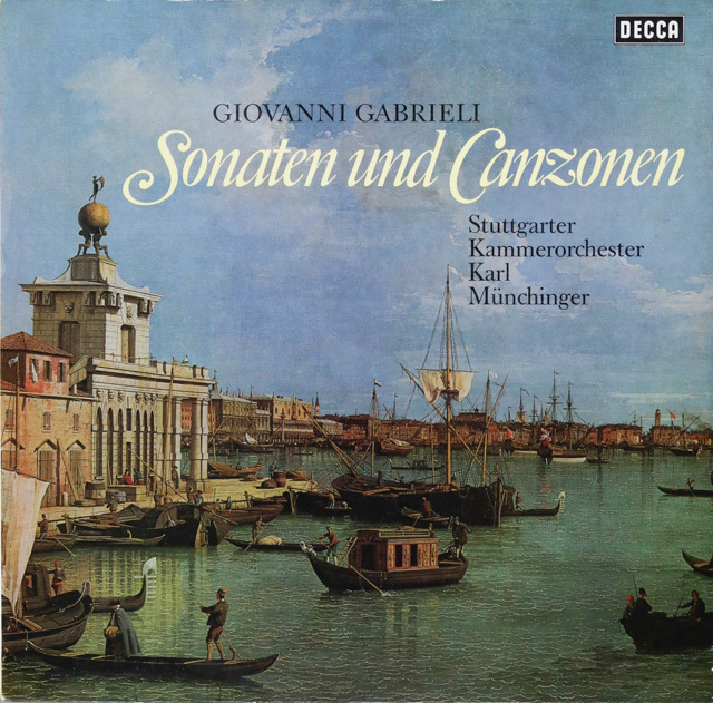 ミュンヒンガーのガブリエリ/ソナタとカンツォーナ　独DECCA　3616　LP レコード