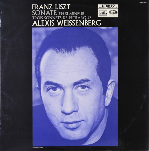 ワイセンベルクのリスト/ピアノソナタロ短調、ペトラルカの3つのソネット　仏EMI（VSM）　3514　LP レコード