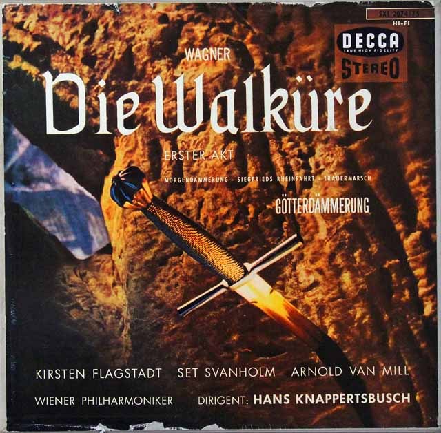 クナッパーツブッシュのワーグナー/「ワルキューレ」第1幕ほか　独DECCA　2812　LP レコード