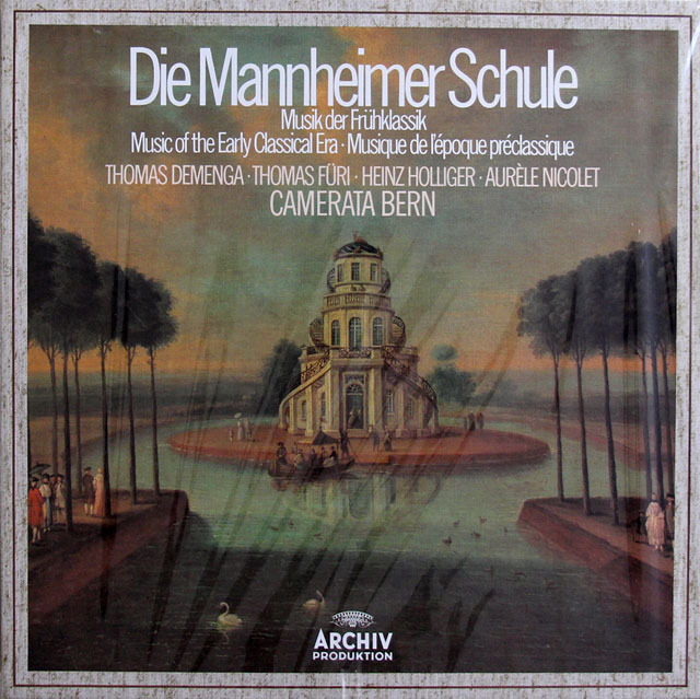 【未開封】　ホリガー、ニコレ、カメラータ・ベルンの「マンハイム楽派の協奏曲集」　独ARCHIV　3817　LP レコード