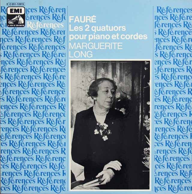 ロン、パスキエ・トリオらのフォーレ/ピアノ四重奏曲第1、2番　仏EMI（VSM）　3523　LP レコード