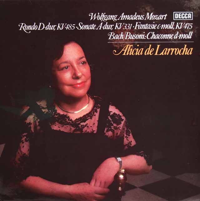 ラローチャのモーツァルト、バッハ/作品集　独DECCA　2831　LP レコード