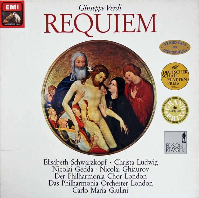 【直筆サイン入り】　ジュリーニのヴェルディ/レクイエム　独EMI　2837　LP レコード