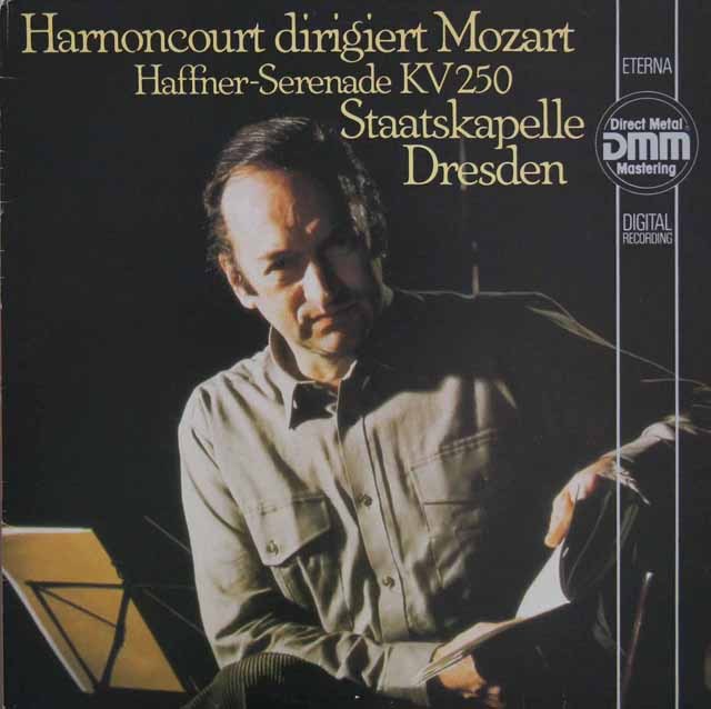 アーノンクールのモーツァルト/セレナーデ第7番「ハフナー」ほか　独ETERNA　3729　LP レコード