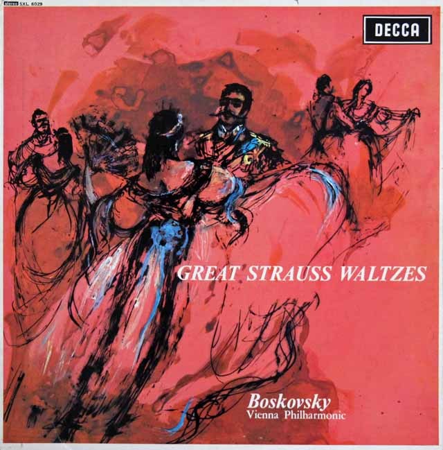 ボスコフスキーのシュトラウス/ワルツ集　英DECCA　3593　LP レコード