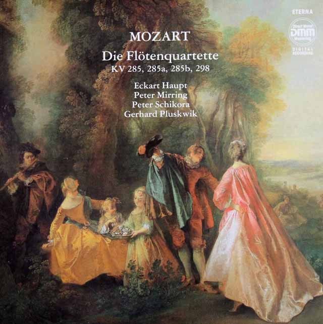 ハウプトらのモーツァルト/フルート四重奏曲集　独ETERNA　3729　LP レコード