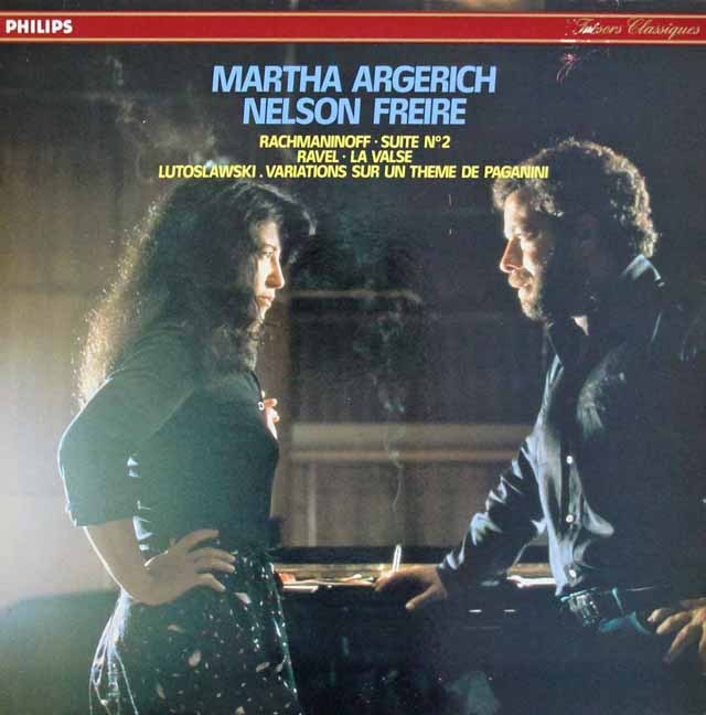 アルゲリッチ&フレイレのラヴェル/「ラ・ヴァルス」ほか　2台のピアノのための作品集　仏PHILIPS　3293　LP レコード