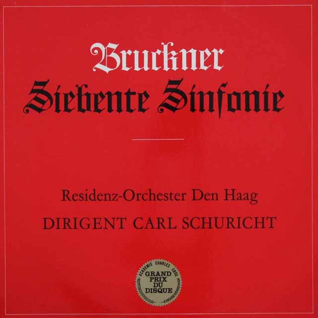 シューリヒトのブルックナー/交響曲第7番 　独CH　2848　LP レコード
