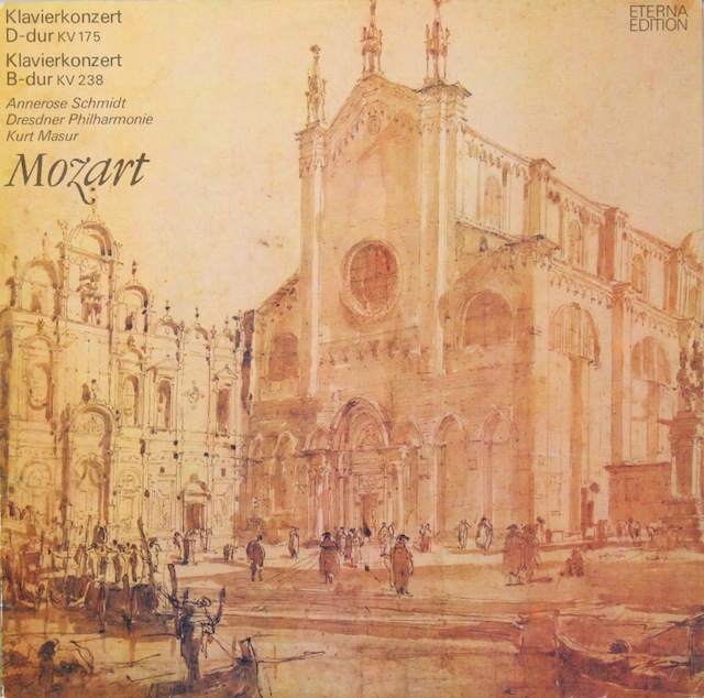 シュミット&マズアのモーツァルト/ピアノ協奏曲第5&6番　独ETERNA　2816　LP レコード