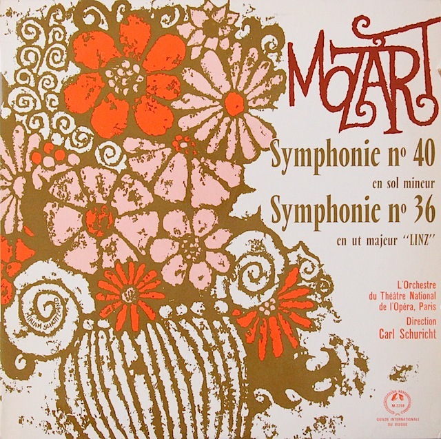 シューリヒトのモーツァルト/交響曲第40&36番「リンツ」　仏CH　2816　LP レコード