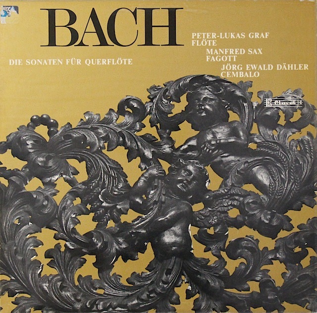 グラーフ&デーラーらのバッハ/フルートソナタ集　スイスclaves　2816　LP レコード