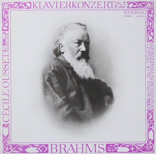 ウーセ&マズアのブラームス/ピアノ協奏曲第2番　独ETERNA　2818　LP レコード