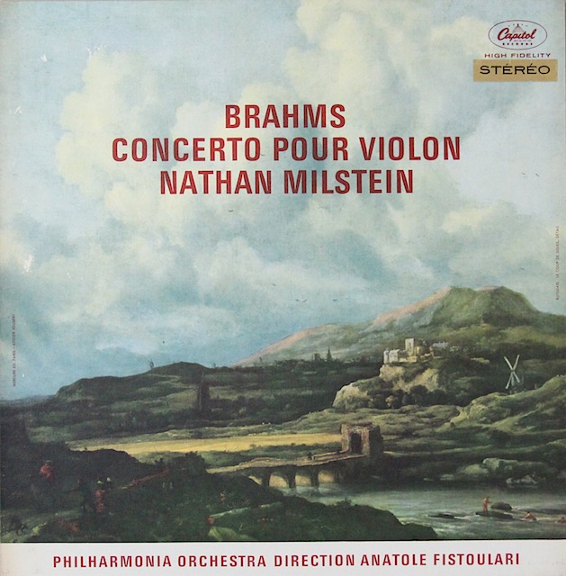 ミルシュタインのブラームス/ヴァイオリン協奏曲　仏Capitol　2818　LP レコード