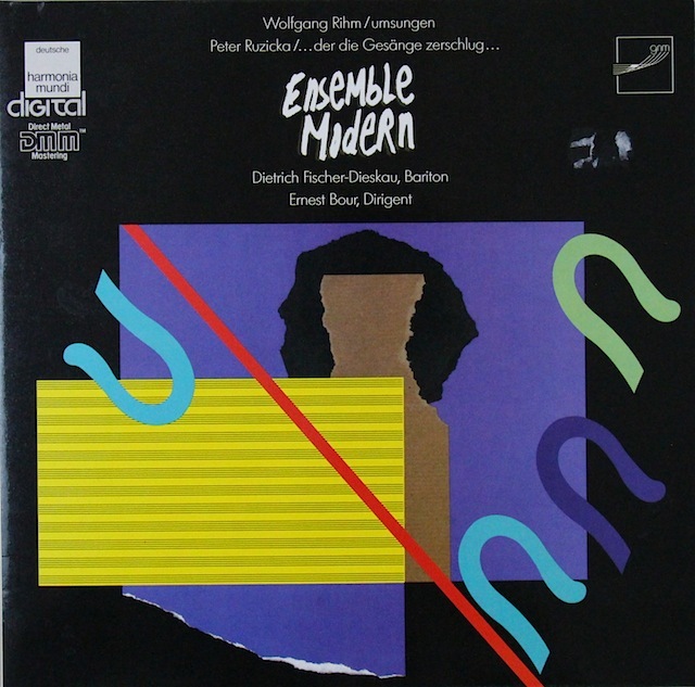 ディースカウ、アンサンブル・モデルンらのリーム/umsungenほか　独HM　3520　LP レコード