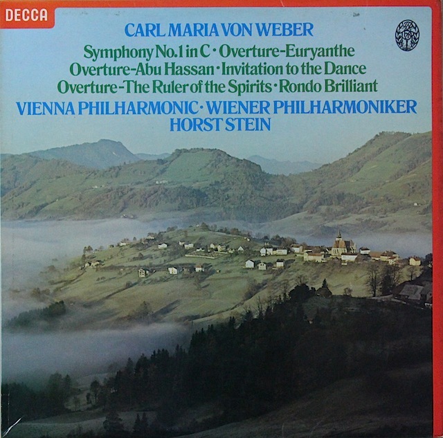 シュタインのウェーバー/交響曲第1番ほか 　英DECCA　2818　LP レコード