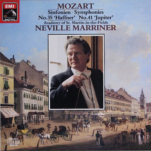 マリナーのモーツァルト/交響曲「ハフナー」&「ジュピター」　独EMI　2820　LP レコード