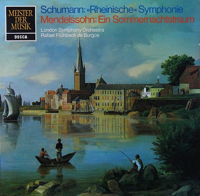 ブルゴスのシューマン/交響曲第3番「ライン」ほか　独DECCA　3527　LP レコード