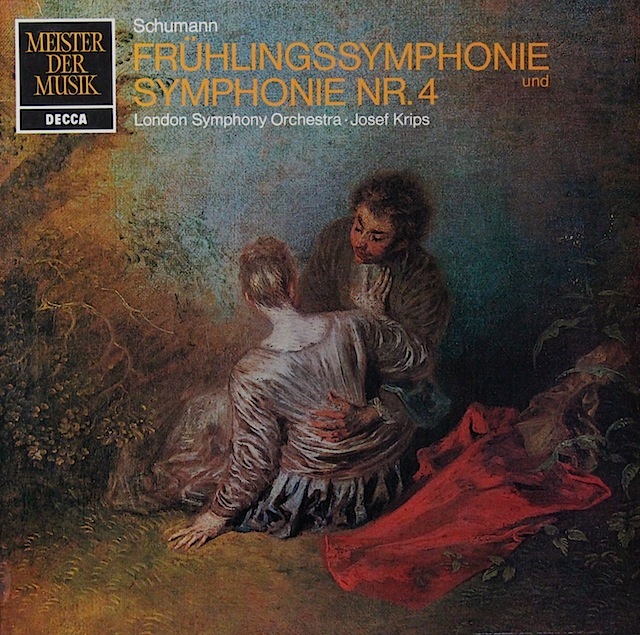 クリップスのシューマン/交響曲第1番「春」&第4番　独DECCA　2820　LP レコード